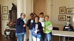 Judee Mitchell, Donna Martin, Lee Rand, Karen Van Daren, and Marion Pierce volunteered to clean the Aiken Historical Museum in January